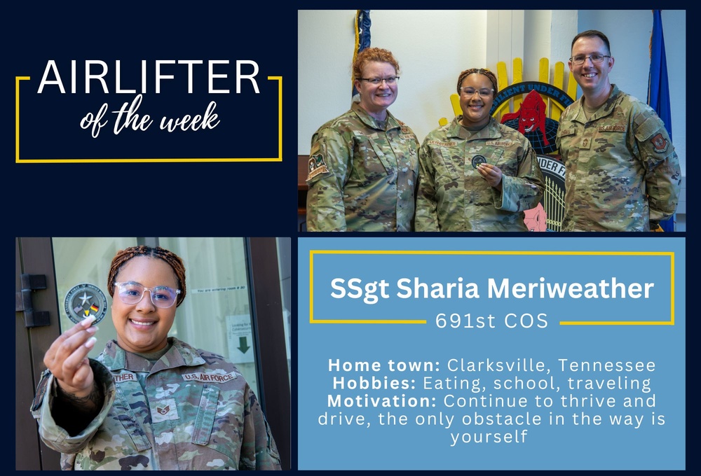 Airlifter Of The Week: SSgt Sharia Meriweather