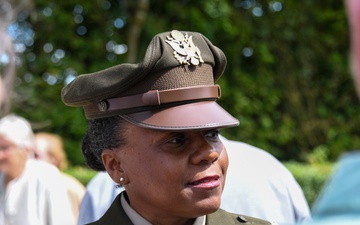 Brig. Gen. Tomika Seaberry after delivering speech at Magneville, France during the Commemoration of DDay 80