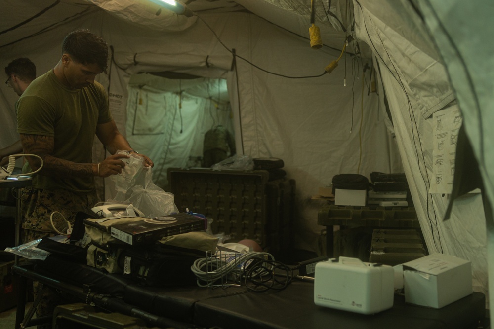 Valiant Shield 24: Combat Logistics Battalion 13 Establishes Role 2 Medical Field Hospital