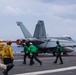 USS Ronald Reagan (CVN76) Sailors conduct flight deck operations