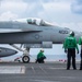 USS Ronald Reagan (CVN76) Sailors conduct flight deck operations