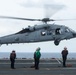 USS Ronald Reagan (CVN76) Sailors conduct flight deck operations
