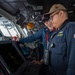USS Ronald Reagan (CVN 76) Sailors stand watch in the pilot house