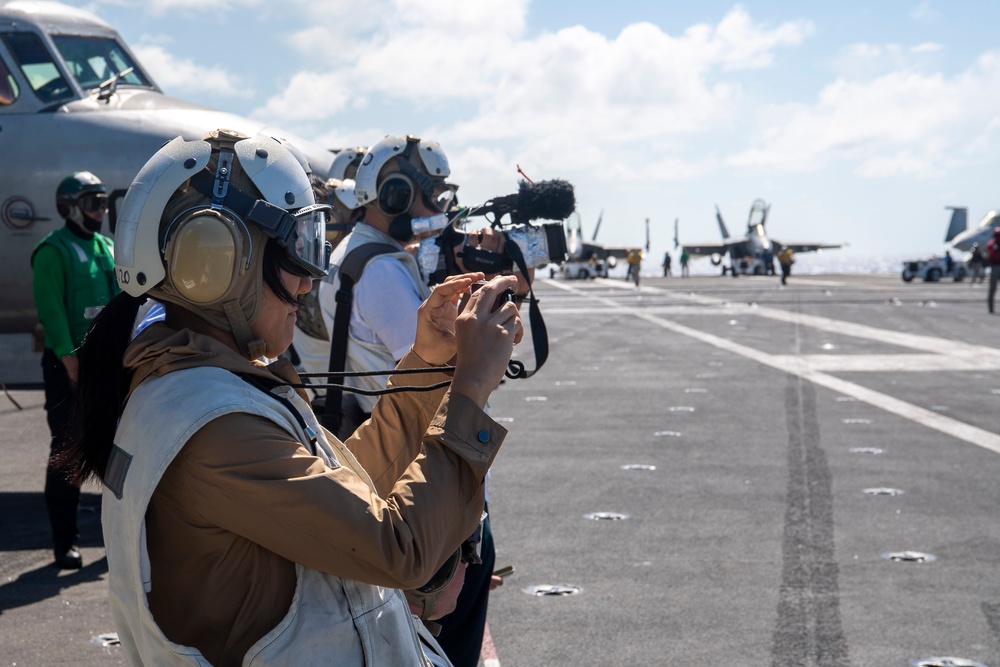 USS Ronald Reagan (CVN 76) hosts embarked media outlets in support of Valiant Shield 2024