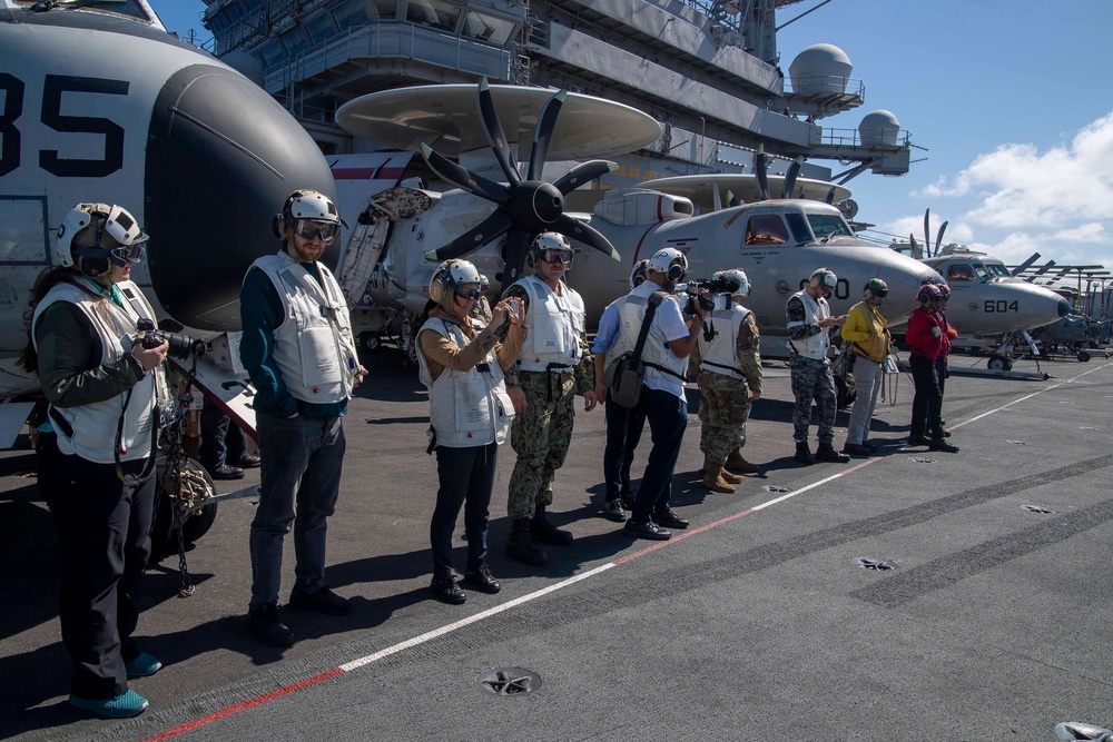 USS Ronald Reagan (CVN 76) hosts embarked media outlets in support of Valiant Shield 2024