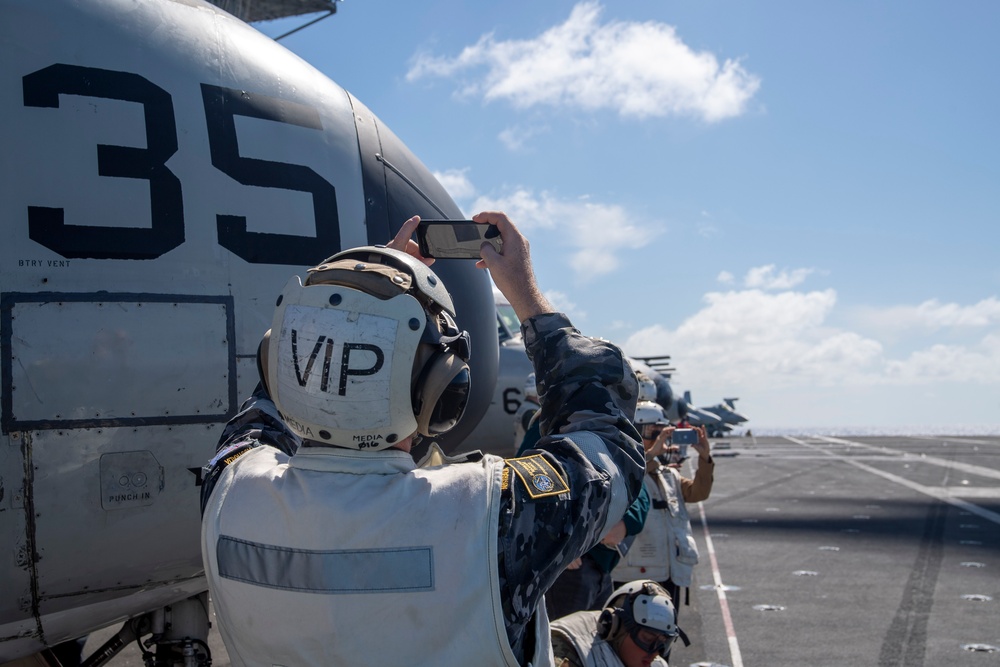 USS Ronald Reagan (CVN 76) hosts embarked media outlets in support of Valiant Shield 2024