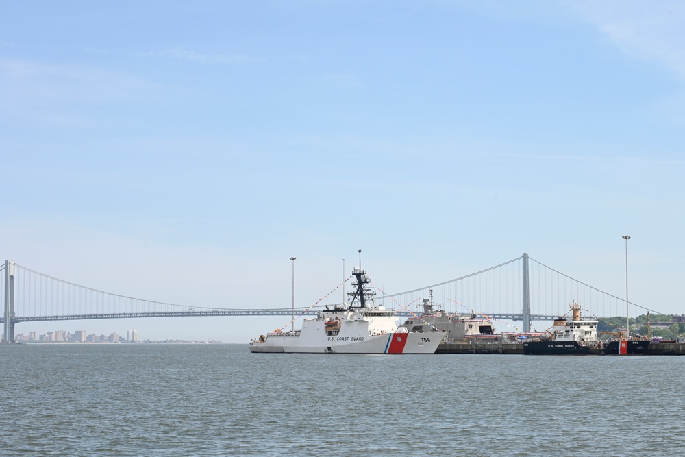 US Coast Guard and US Navy ships participate in Fleet Week New York 2024
