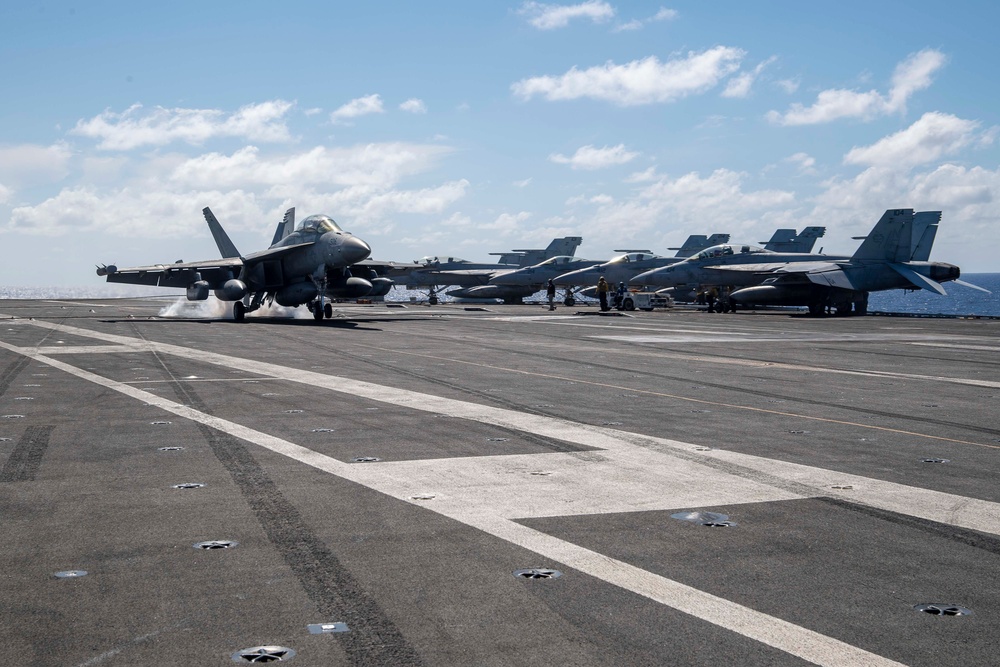 USS Ronald Reagan (CVN 76) conducts flight operations in support of Valiant Shield 2024