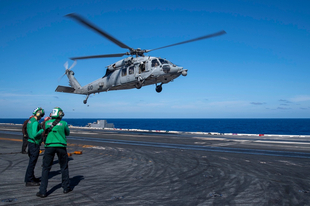 USS Ronald Reagan (CVN 76) conducts flight operations in support of Valiant Shield 2024