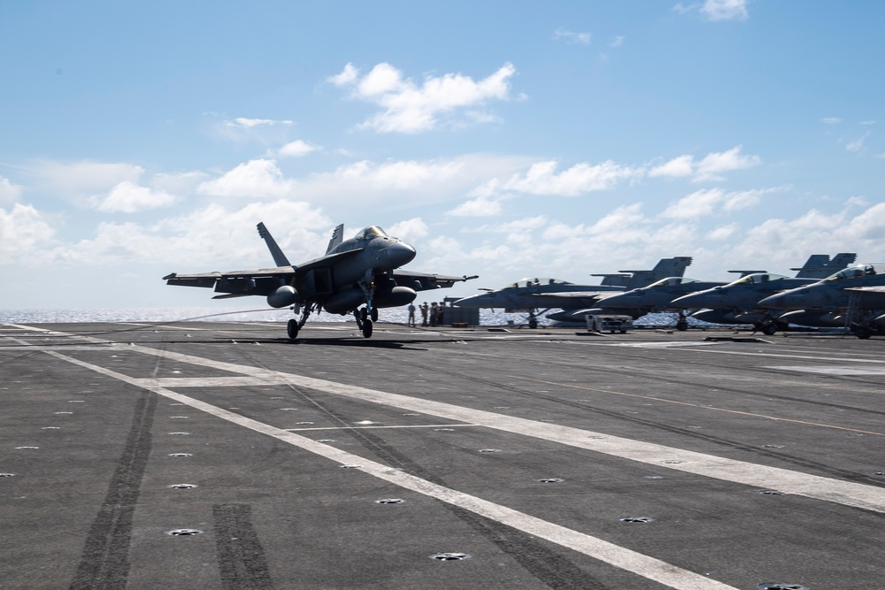 USS Ronald Reagan (CVN 76) conducts flight operations in support of Valiant Shield 2024