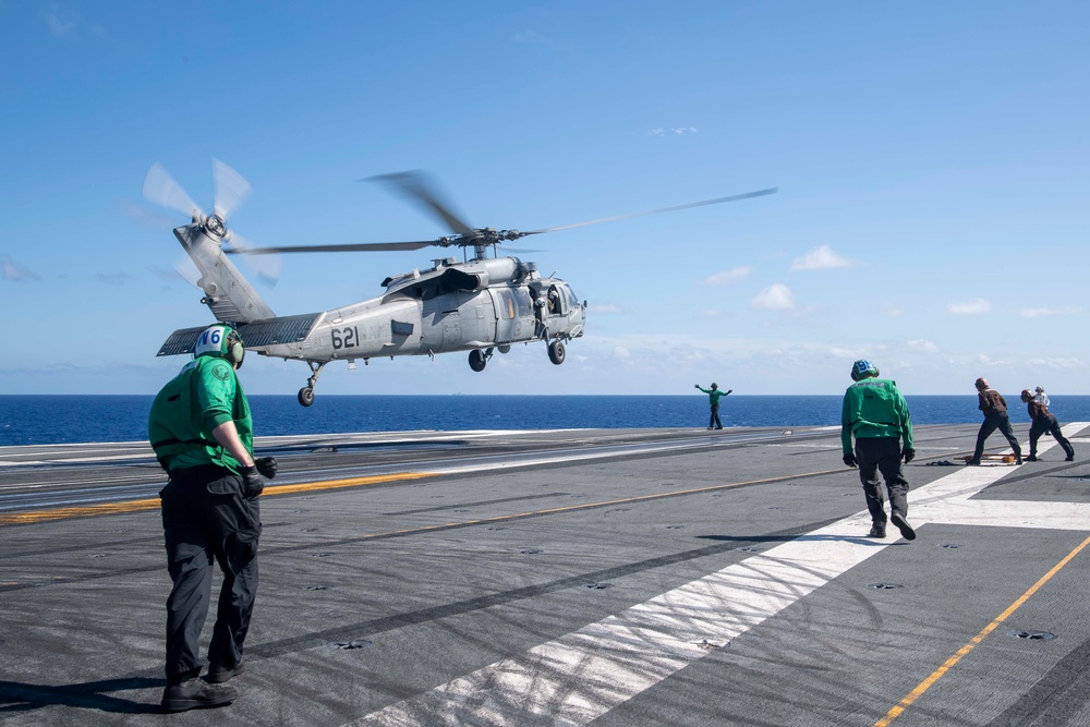 USS Ronald Reagan (CVN 76) conducts flight operations in support of Valiant Shield 2024