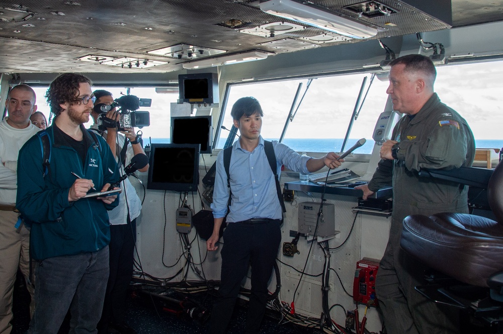 DVIDS - Images - USS Ronald Reagan (CVN 76) hosts press conference in ...