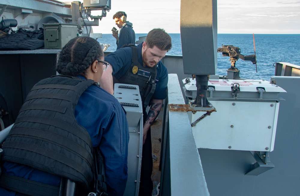 USS Ronald Reagan (CVN76) Sailors set full-bore