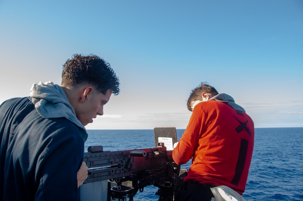 USS Ronald Reagan (CVN76) Sailors set full-bore