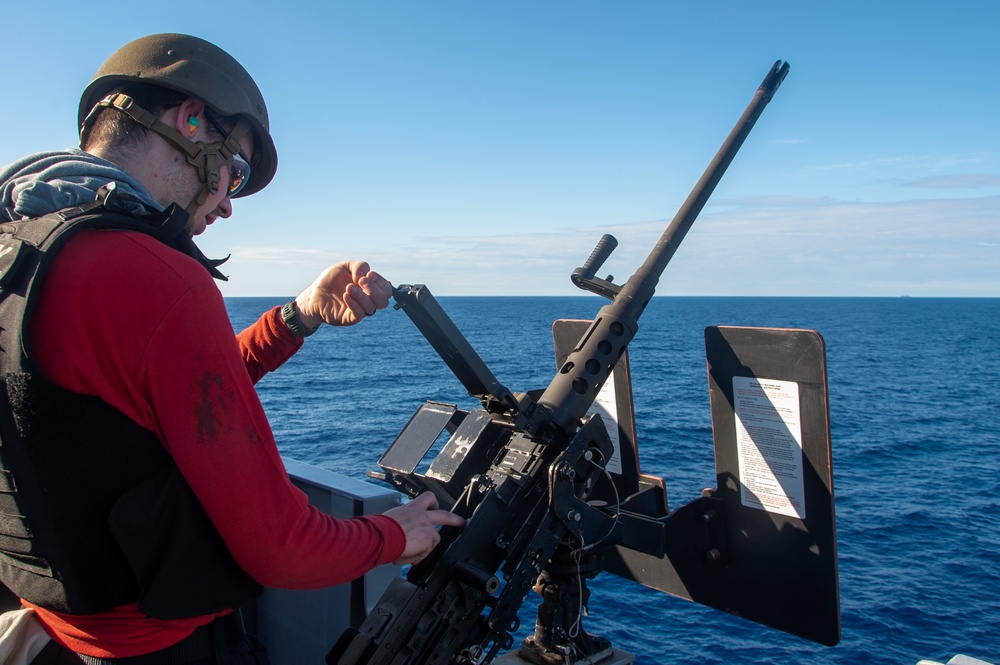USS Ronald Reagan (CVN76) Sailors set full-bore