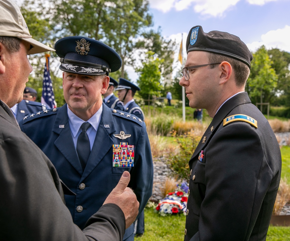 General Hecker honors C-47 Aircrews in Picauville