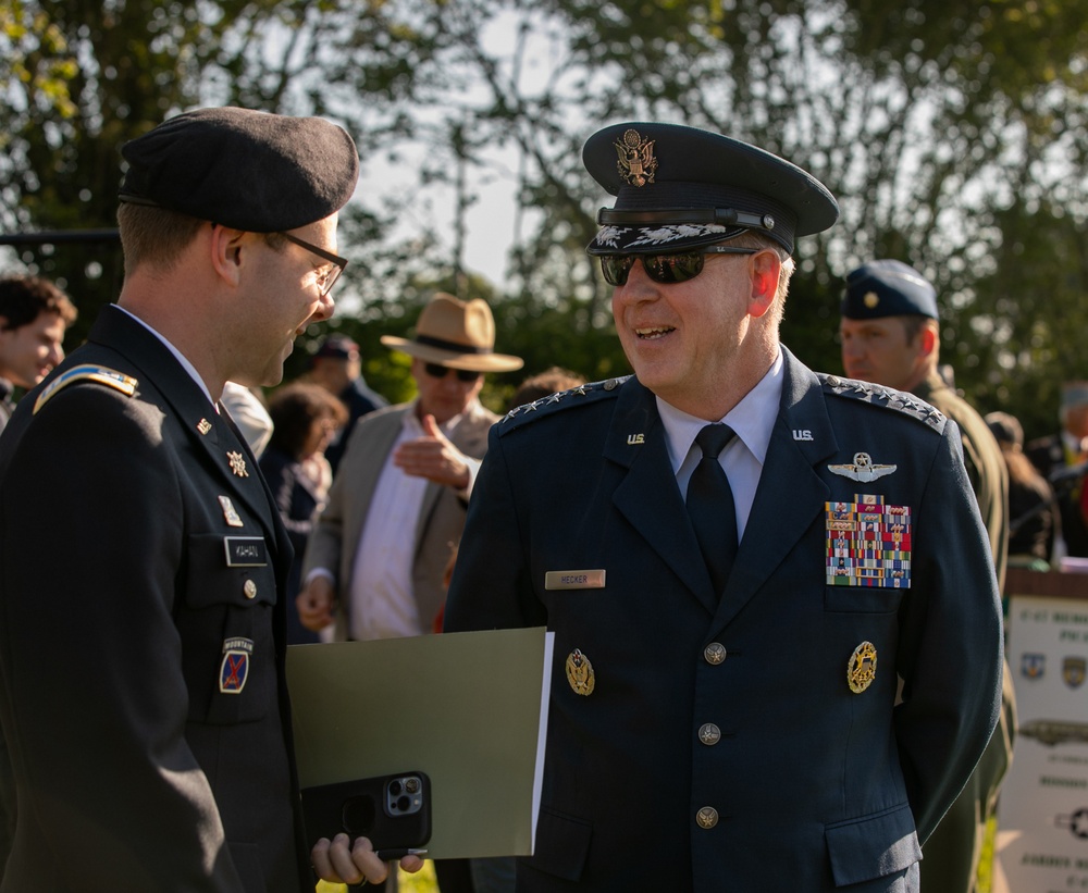 General Hecker honors C-47 Aircrews in Picauville