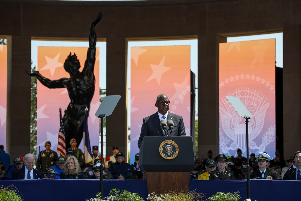 Secretary Austin attends D-Day commemoration in Normandy