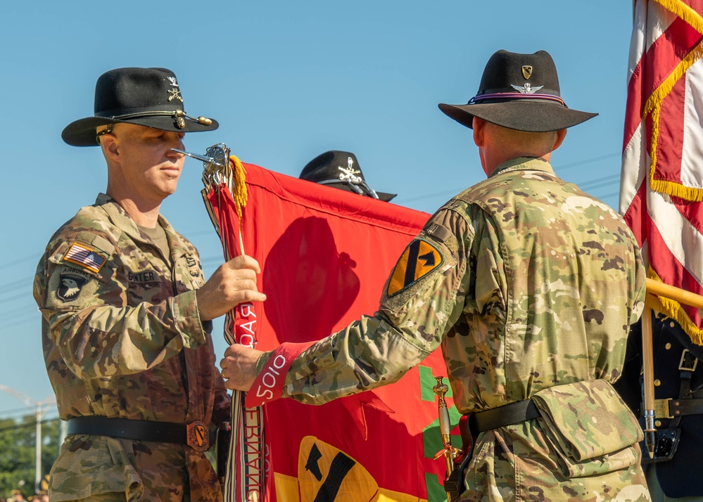 1st Air Cavalry Brigade Color Casing Ceremony