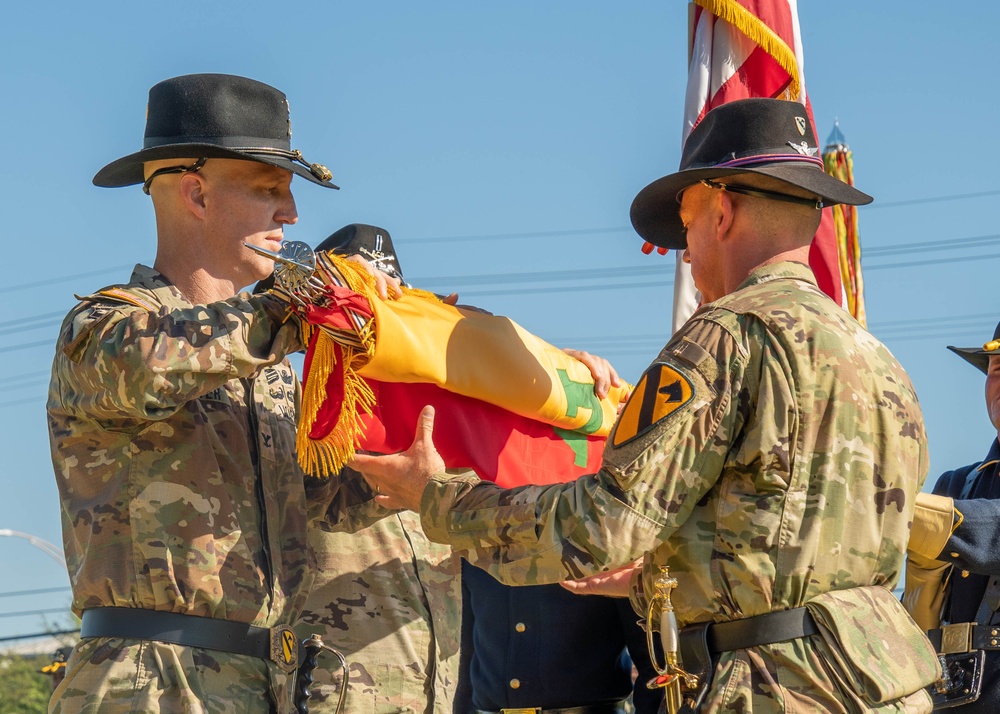 1st Air Cavalry Brigade Color Casing Ceremony