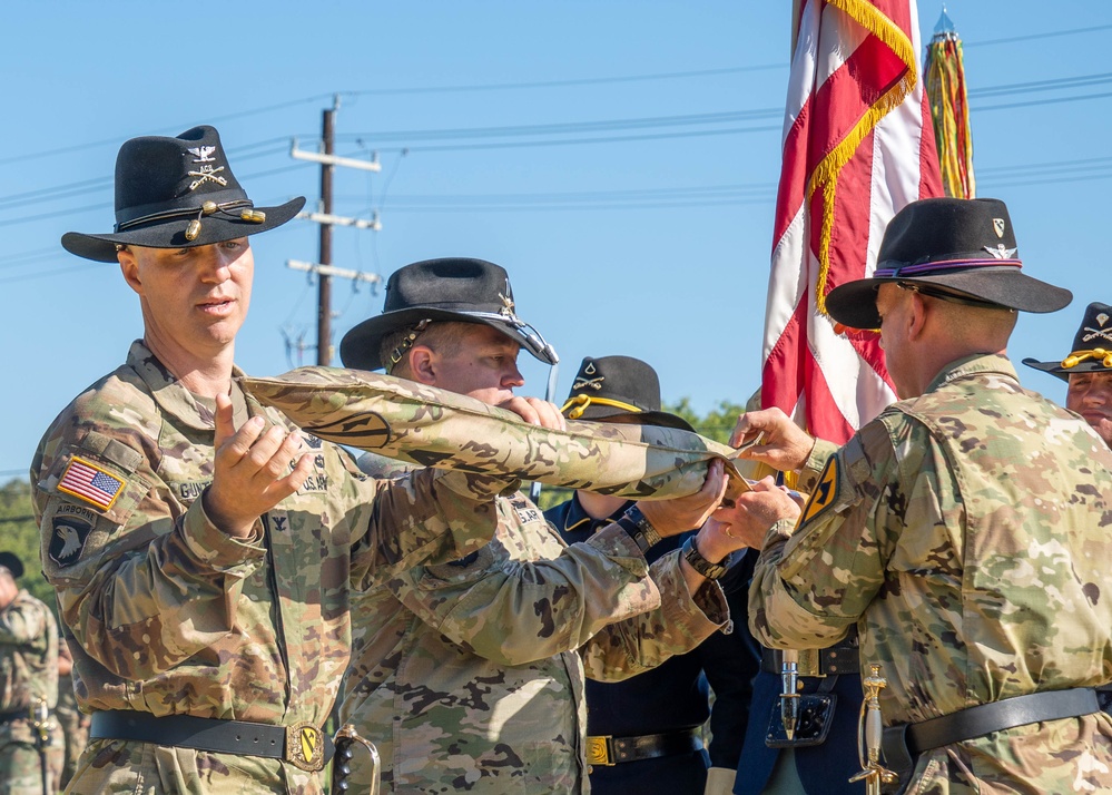 1st Air Cavalry Brigade Color Casing Ceremony