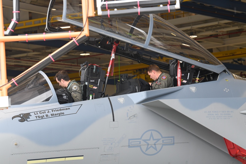 First F-15EX Leaves for Portland, Oregon