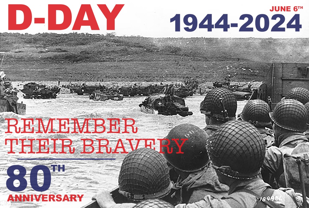 D-Day 80th Anniversary Graphic