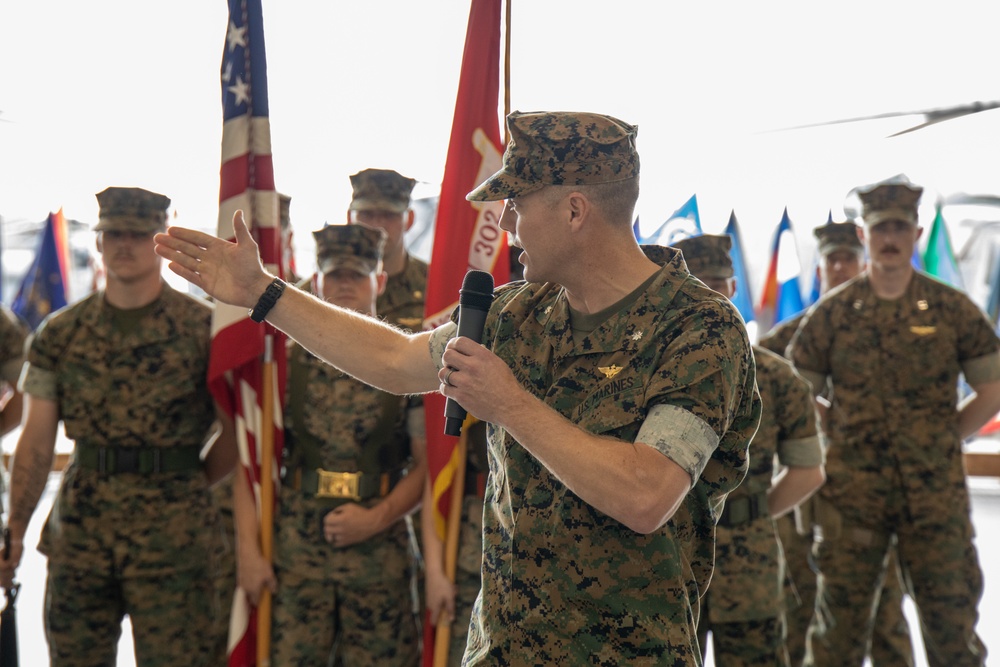 Marine Heavy Helicopter Training Squadron 302 change of command ceremony