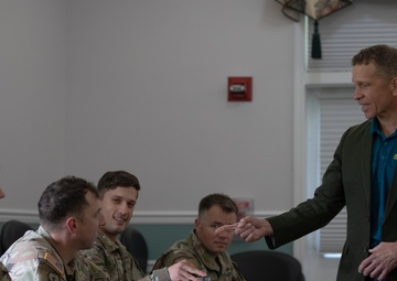Raising Awareness: Retired SMA Michael Grinston visits JBLM to discuss AER