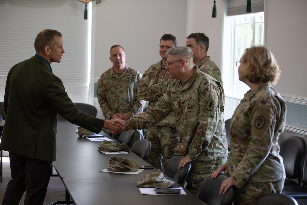 Raising Awareness: Retired SMA Michael Grinston visits JBLM to discuss AER