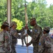 First Seargeants Pass Company Guidon in Change of Command