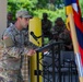 First Seargeants Pass Company Guidon in Change of Command
