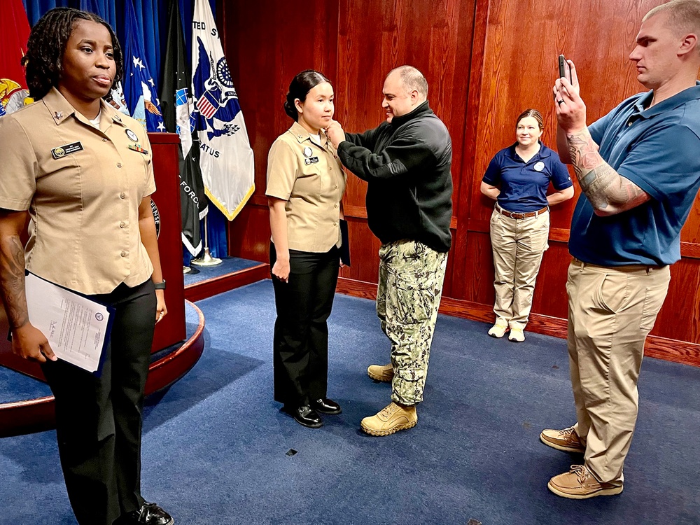 NTAG Southwest Sailors Frocked at MEPS San Diego