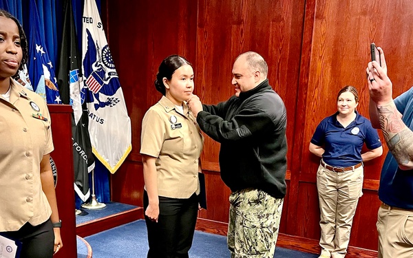 NTAG Southwest Sailors Frocked at MEPS San Diego