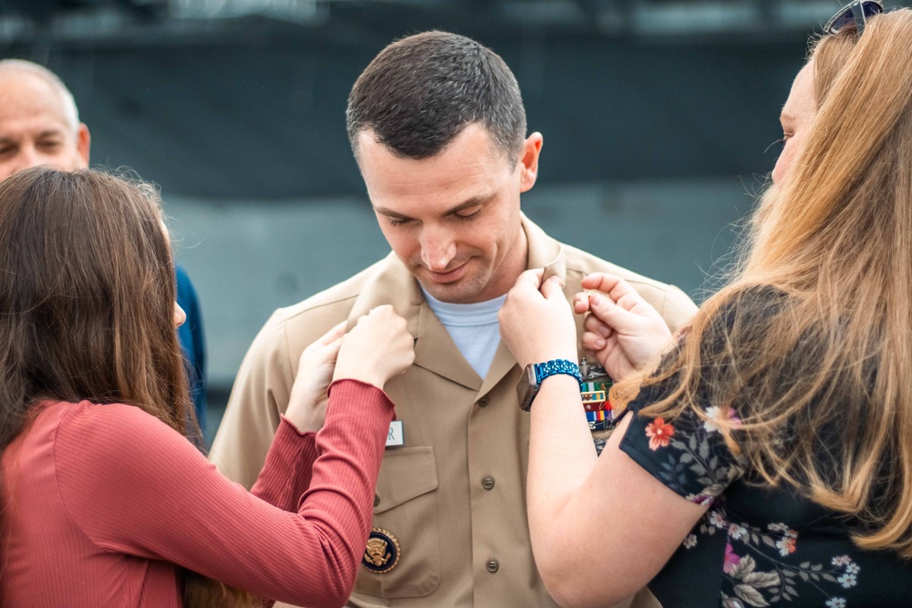 USNS Mercy Master Chief Pinning