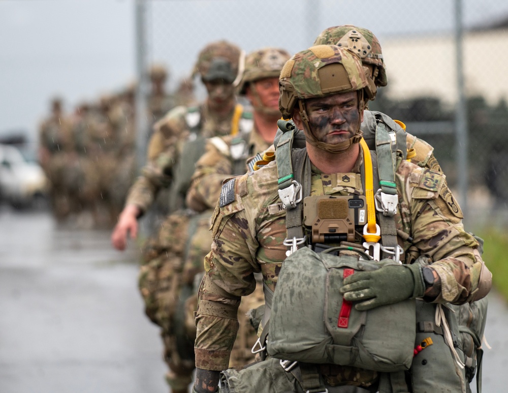 Gearing up for a static-line jump