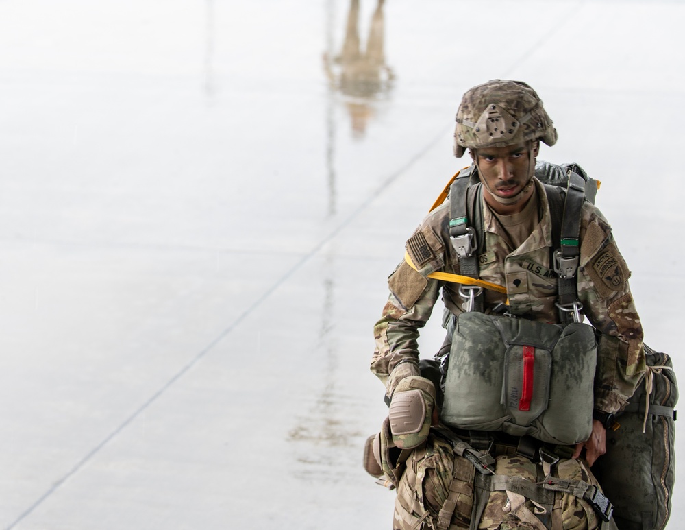 Gearing up for a static-line jump