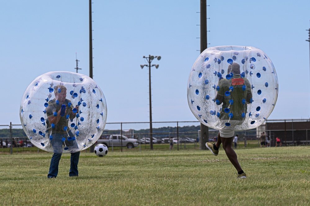 Airmen enjoy a field day at Crossbow Nation