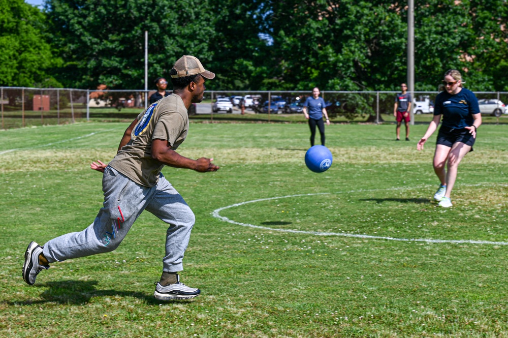 Airmen enjoy a field day at Crossbow Nation