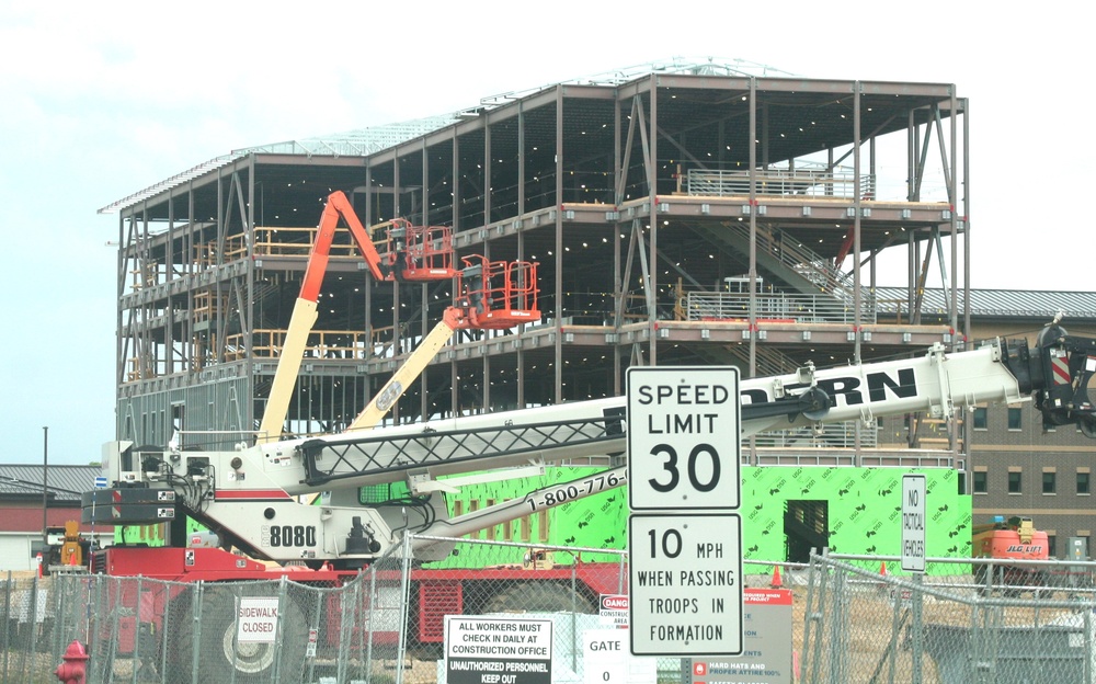 June 2024 barracks construction operations at Fort McCoy