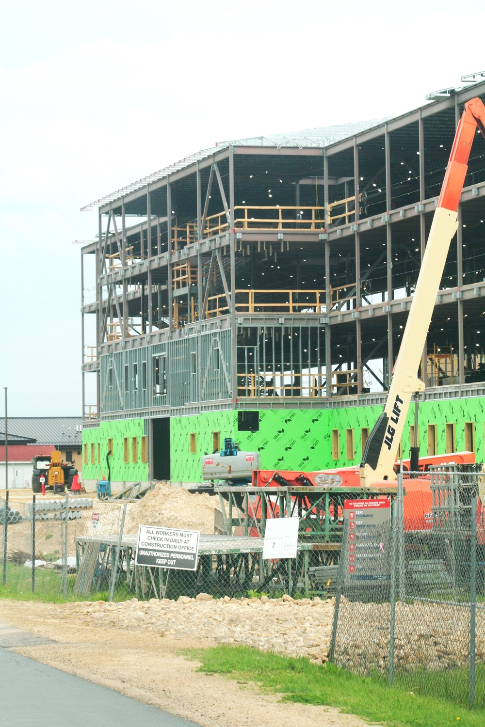 June 2024 barracks construction operations at Fort McCoy
