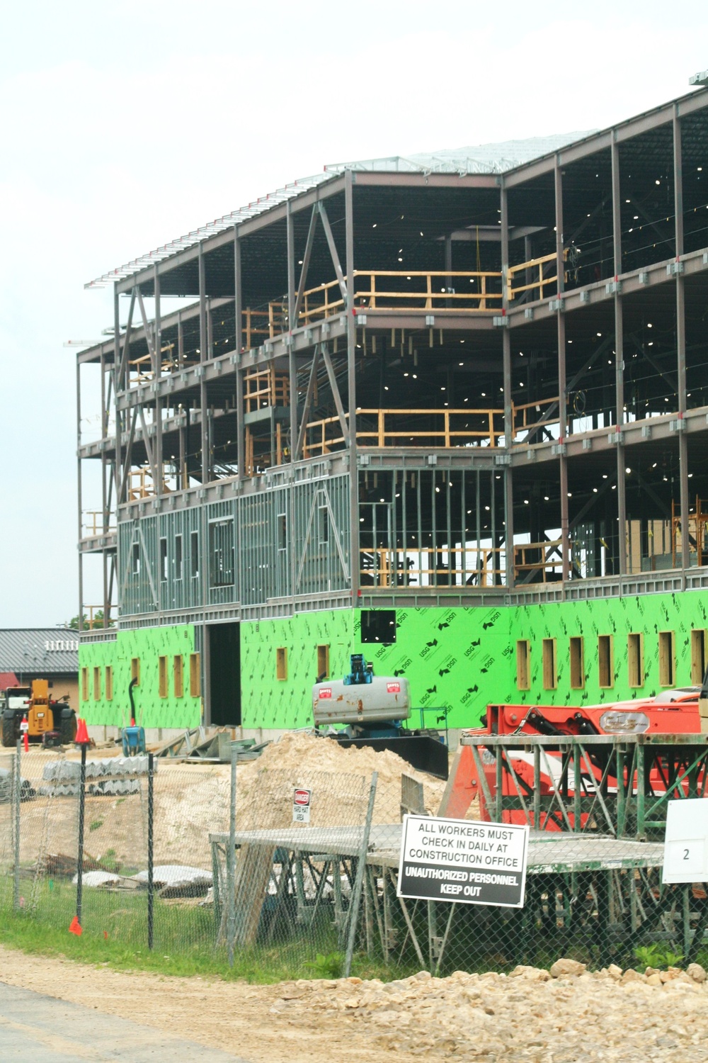 June 2024 barracks construction operations at Fort McCoy
