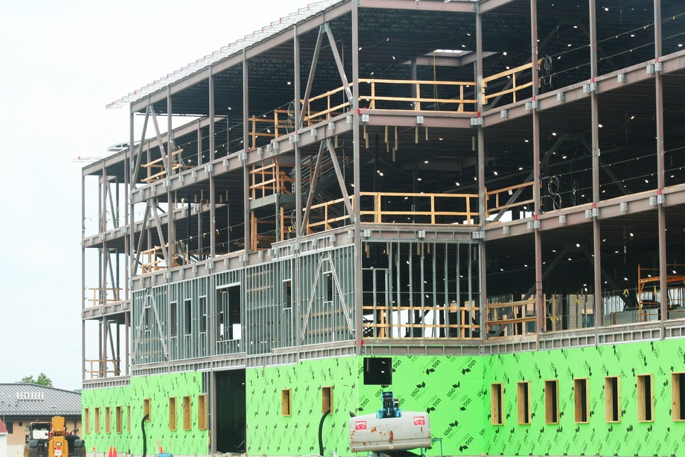 June 2024 barracks construction operations at Fort McCoy