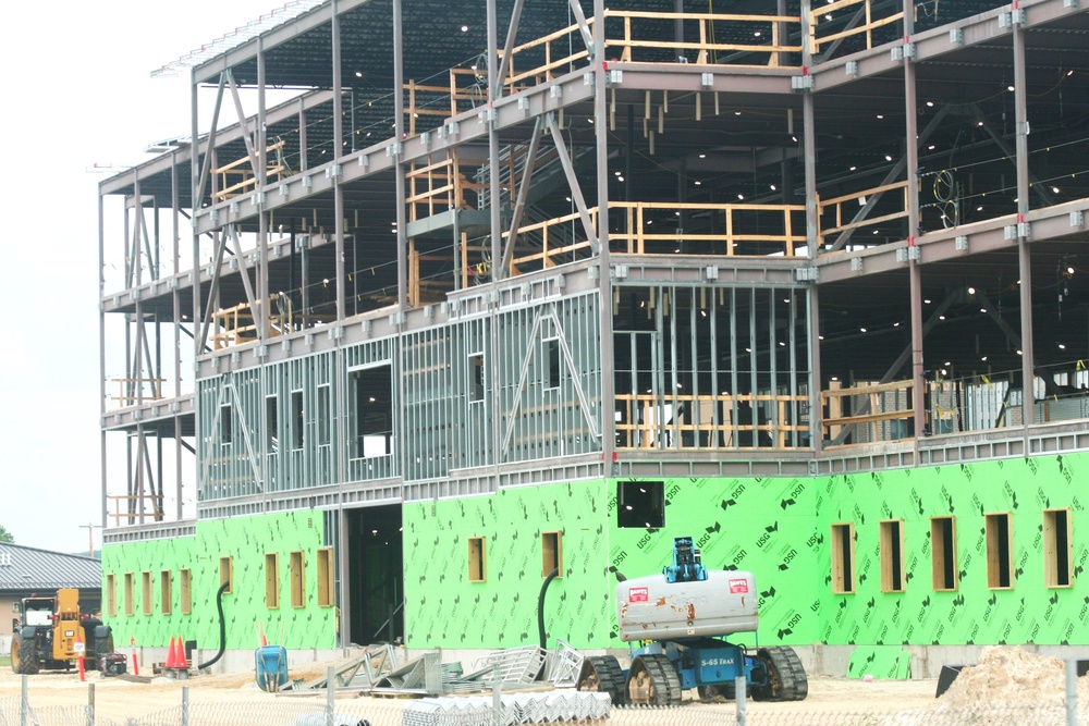 June 2024 barracks construction operations at Fort McCoy