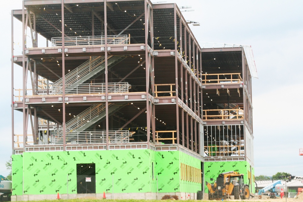 June 2024 barracks construction operations at Fort McCoy
