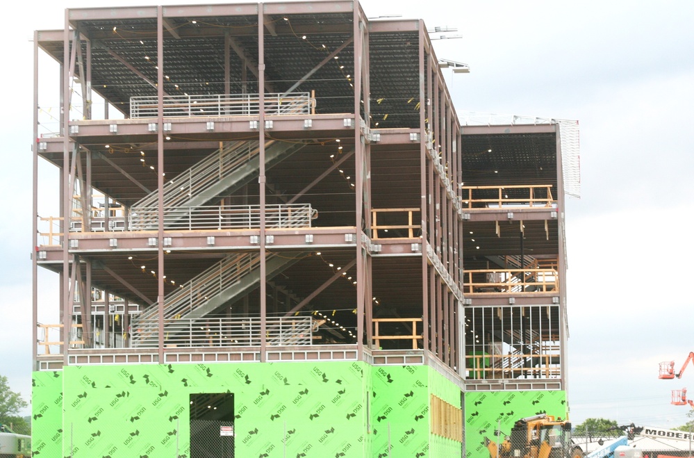 June 2024 barracks construction operations at Fort McCoy