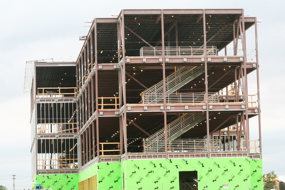 June 2024 barracks construction operations at Fort McCoy