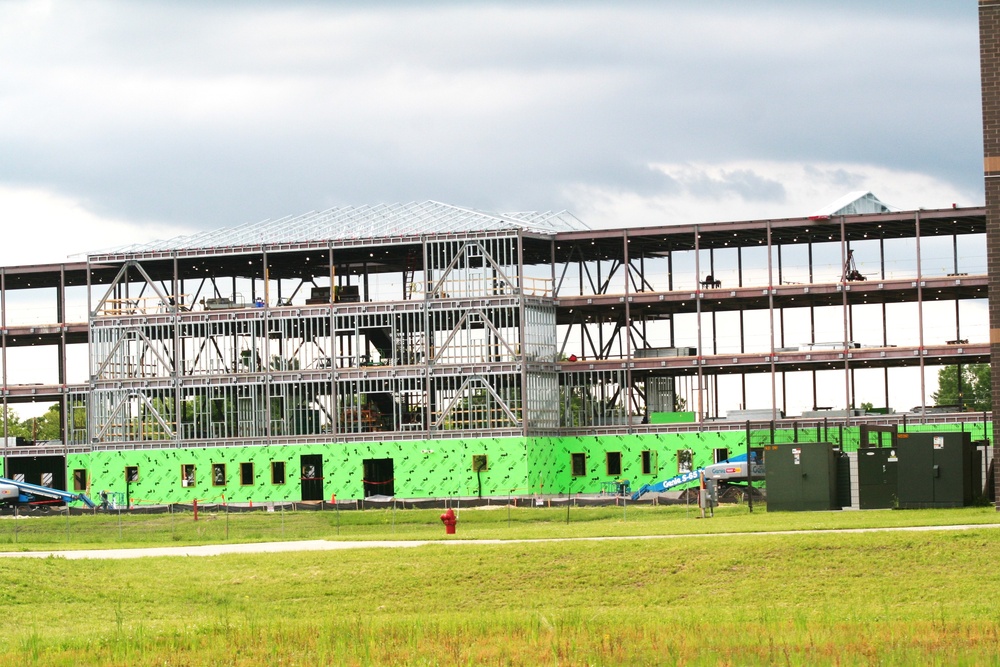June 2024 barracks construction operations at Fort McCoy
