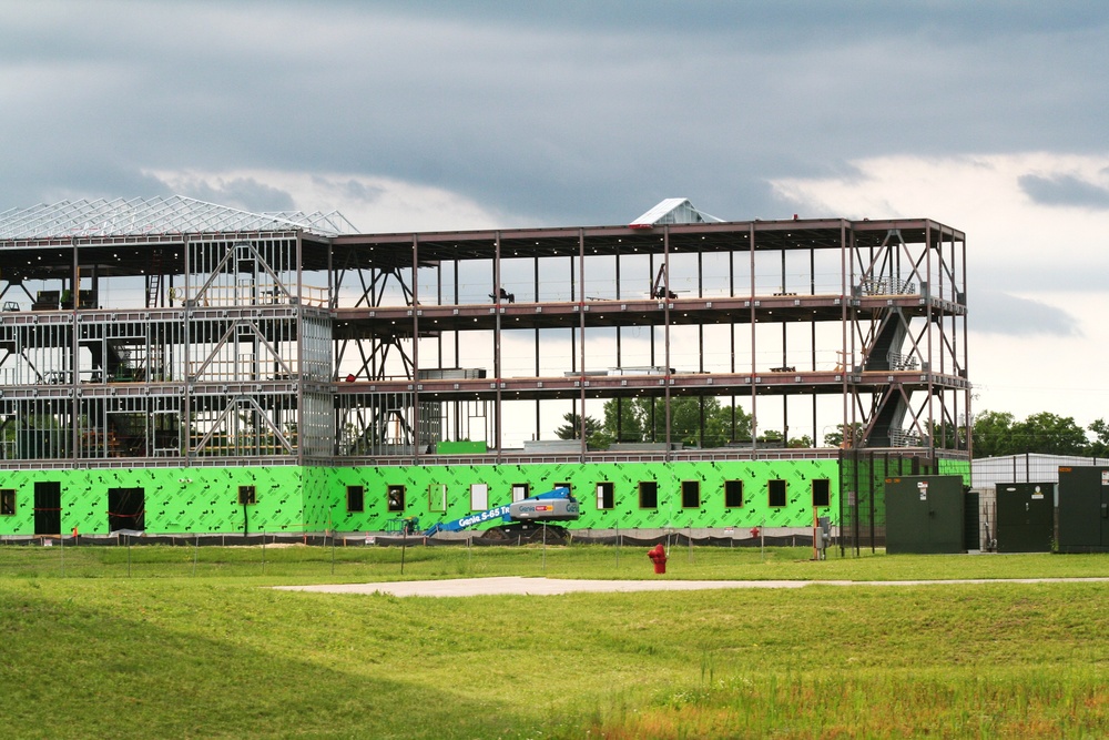 June 2024 barracks construction operations at Fort McCoy