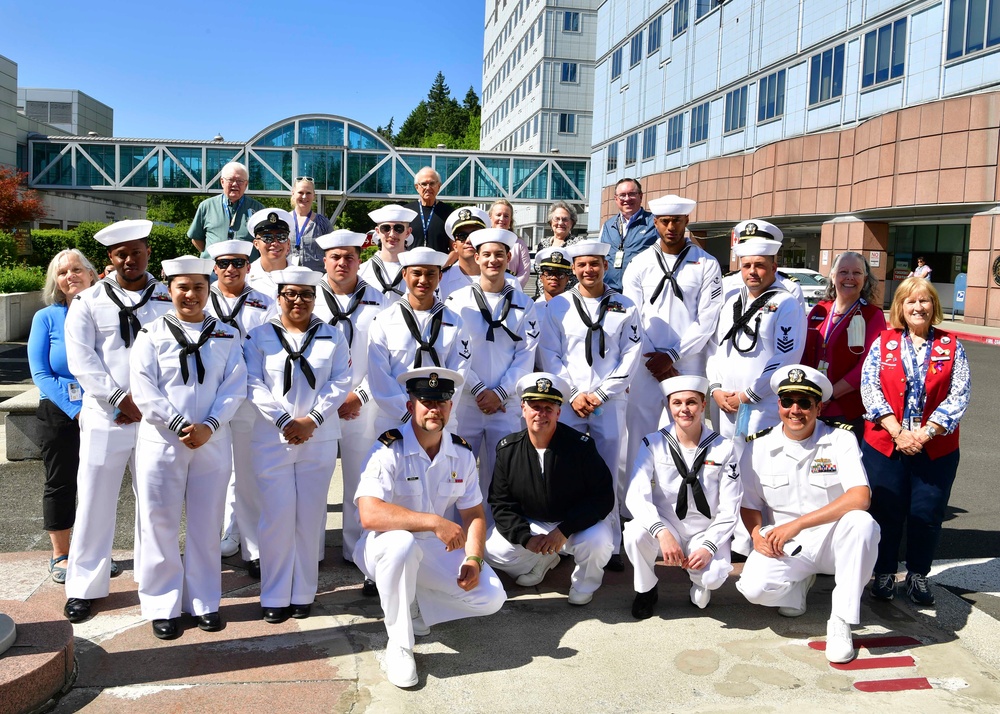 Sailors Visit Portland VA Medical Center